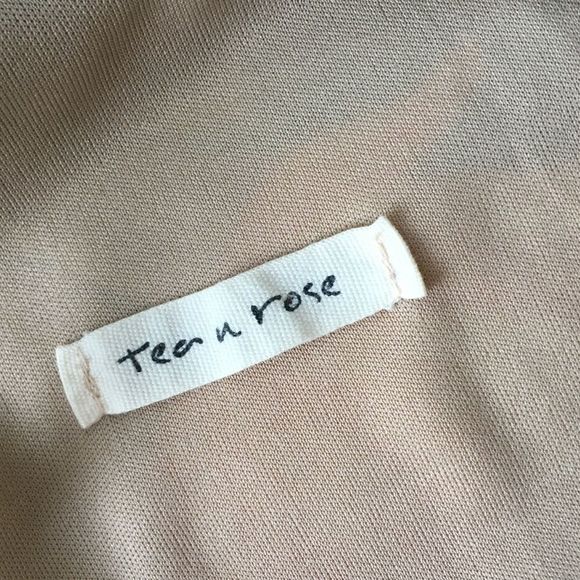 Tea n Rose Orange Botanical Floral Trapeze Dress - Picture 7 of 8